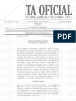 Decreto presidencial 3.097 de la Gaceta Oficial nº 6.333