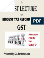Guest Lecture: Biggest Tax Reform in India