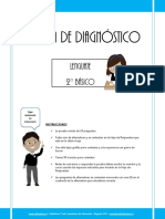 Prueba de Diagnostico Lenguaje 2basico 2013