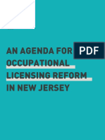 An Agenda for Occupational Licensing Reform in NJ