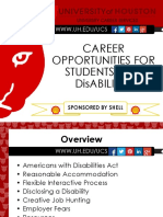 Career Opportunities For Students With Disabilities: Sponsored by Shell