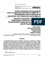 2005-BDI-II en Pacientes Clinica y SAlud