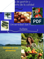 Sistema de gestión de calidad en alimentos HACCP