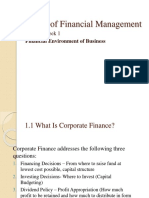 Financial Environment of Business