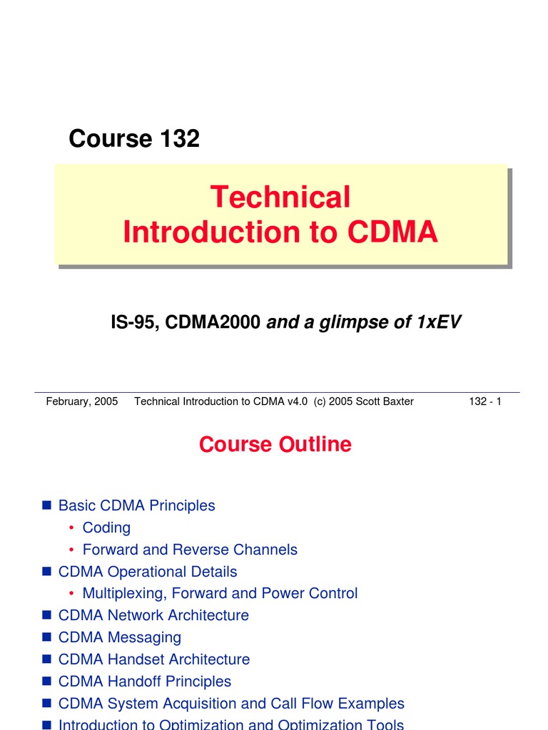 Introduction to CDMA Principles | PDF | Telecommunications ...