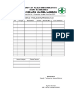 Jadwal Pemeliharaan Alat