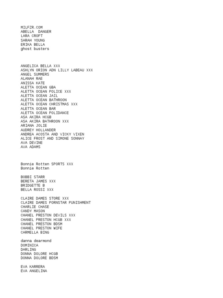 Pornstar Directory Overview PDF 