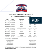 2017-18 Thms Basketball Schedule