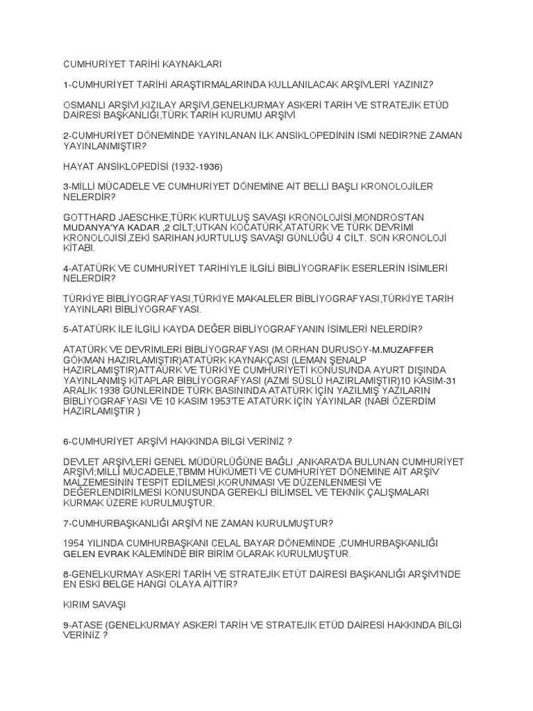 Kitap Turkiye Cumhuriyeti Tarihi 1