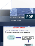 13 Exequatur - Generalidades