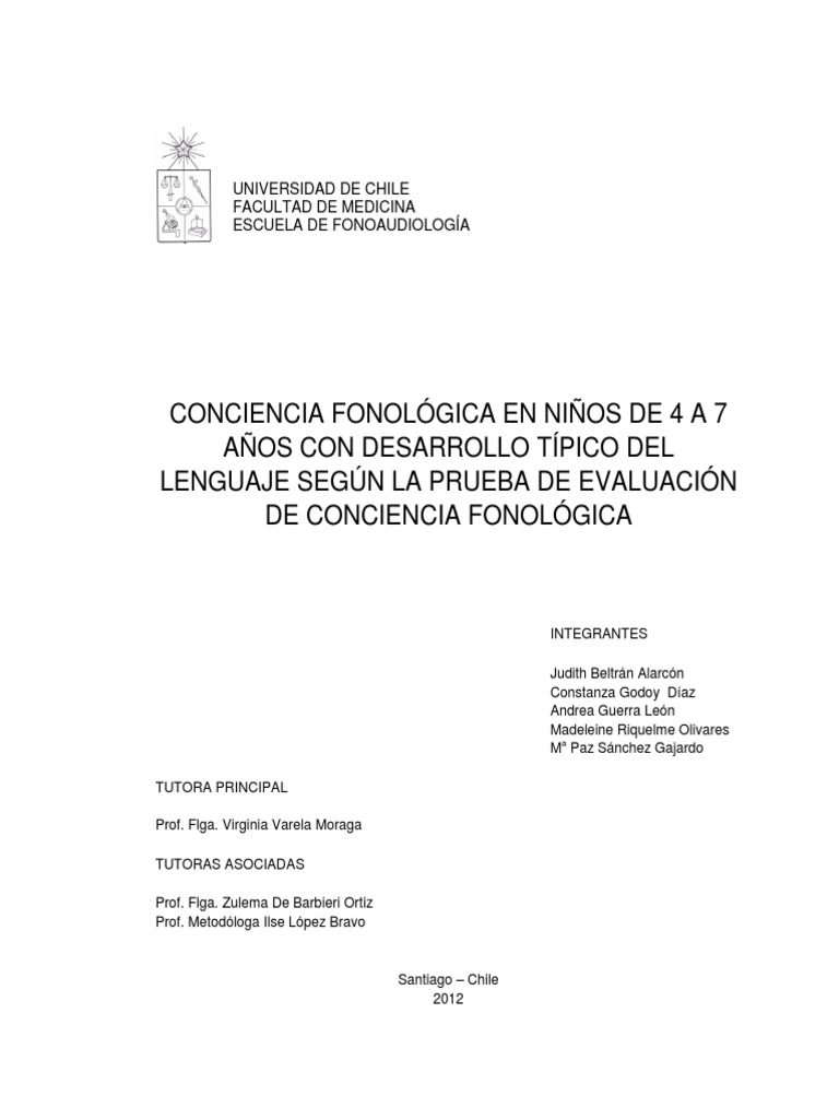 Seminario Conciencia Fonologica PDF | PDF | Palabra | Sílaba