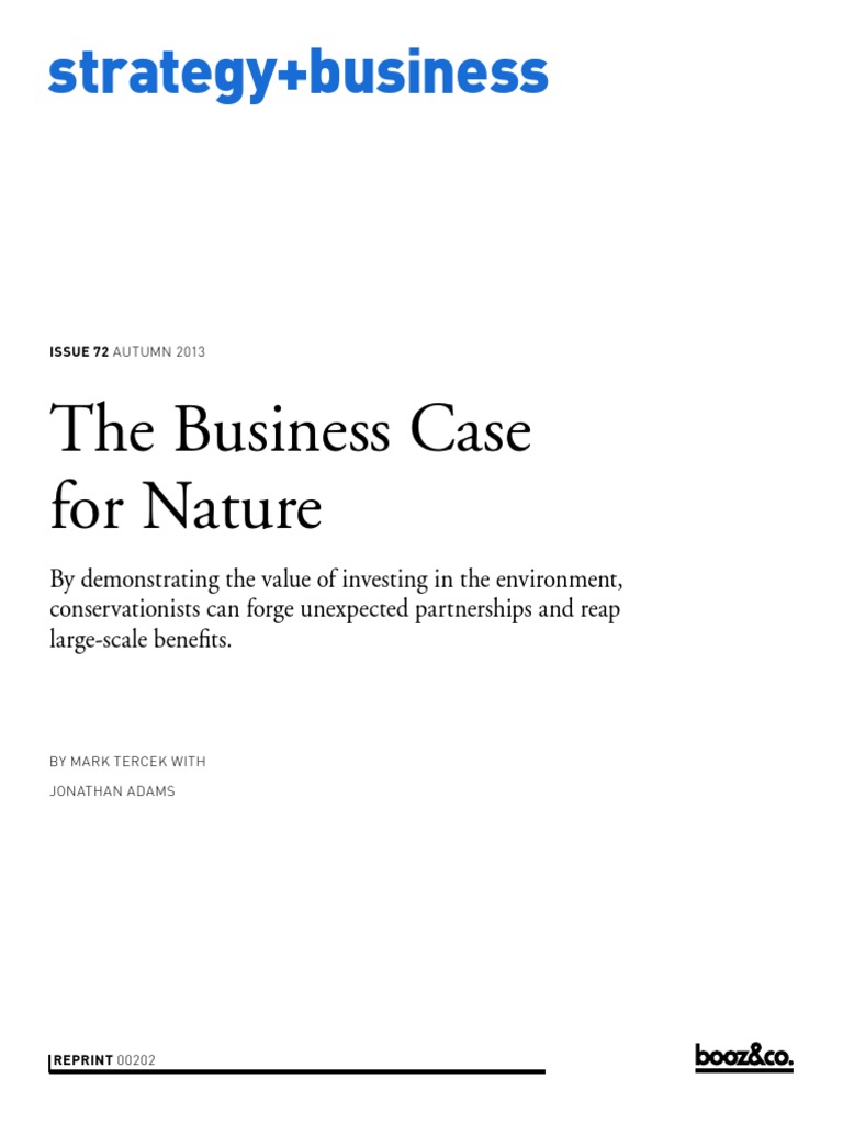 Strategy+business: The Business Case For Nature | PDF ...