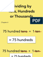 1.6a Dividing by Tens, Hundred or Thousands