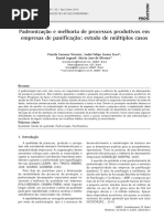 Melhoria Processo Panificação