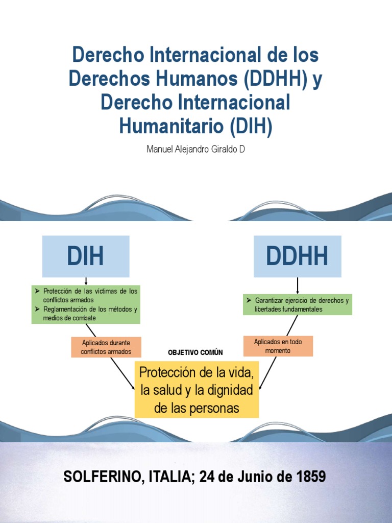 Derecho Internacional de Los Derechos Humanos y Derecho Internacional ...