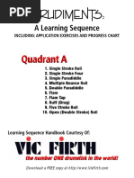 All 40 Drum Rudiments | PDF | Music Theory | Musical Techniques