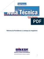 DIEESE NOTA TEC 185 Aposentadoria Professores