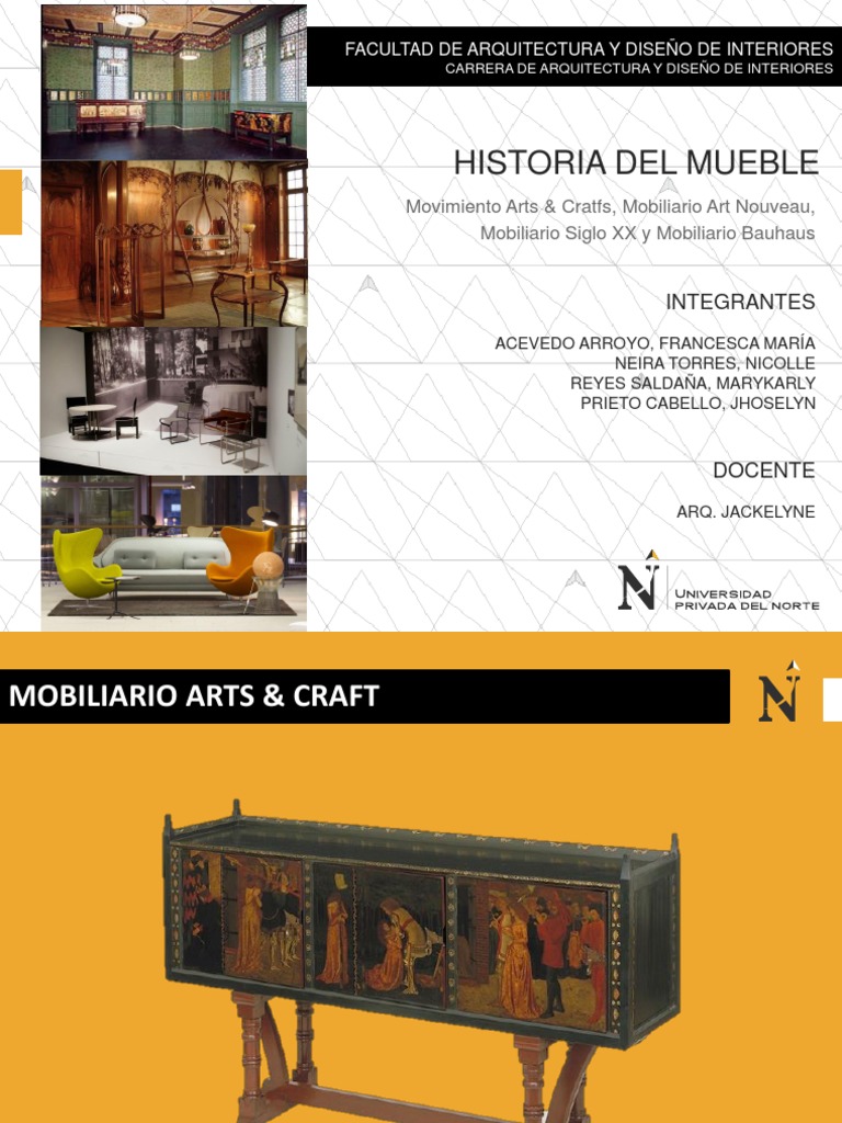 1 EXPO DISEÑO DE MUEBLES.ppt | Mueble | Art Nouveau | Prueba gratuita