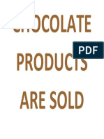 Chocolate Products Are Sold