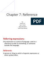 Chapter 7: Reference: By: Fendra D.Z. Nur A. Tantri Yahya Ramadoni Fahim Faturrohman
