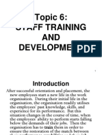 Topic 6 Training and Development