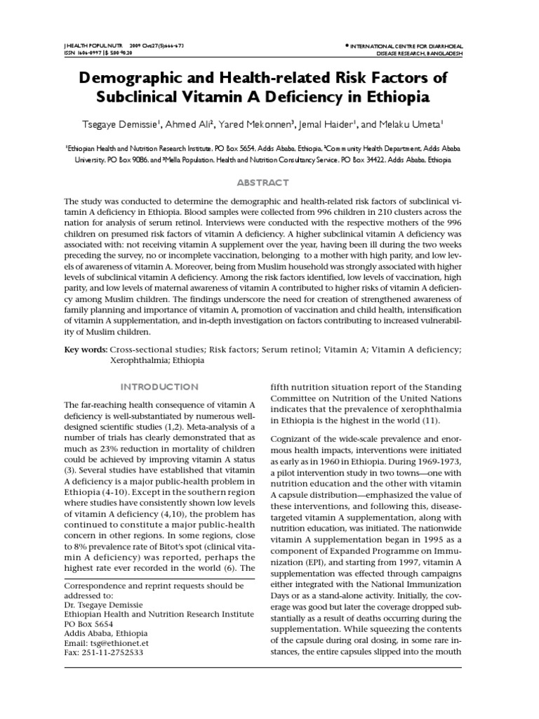 jurnal vitamin a defisiensi Vitamin A Vitamin