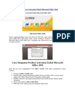 Cara Mengatasi Product Activation Failed Microsoft Office 2010