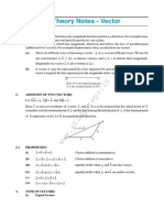 Theory Notes Vectors