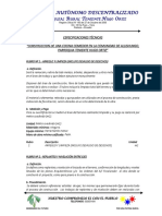 Especificaciones Tecnicas Construccion de Una Cocina Comeddor en La Comunidad Alishungo Parroquia Teniente Hugo Ortiz