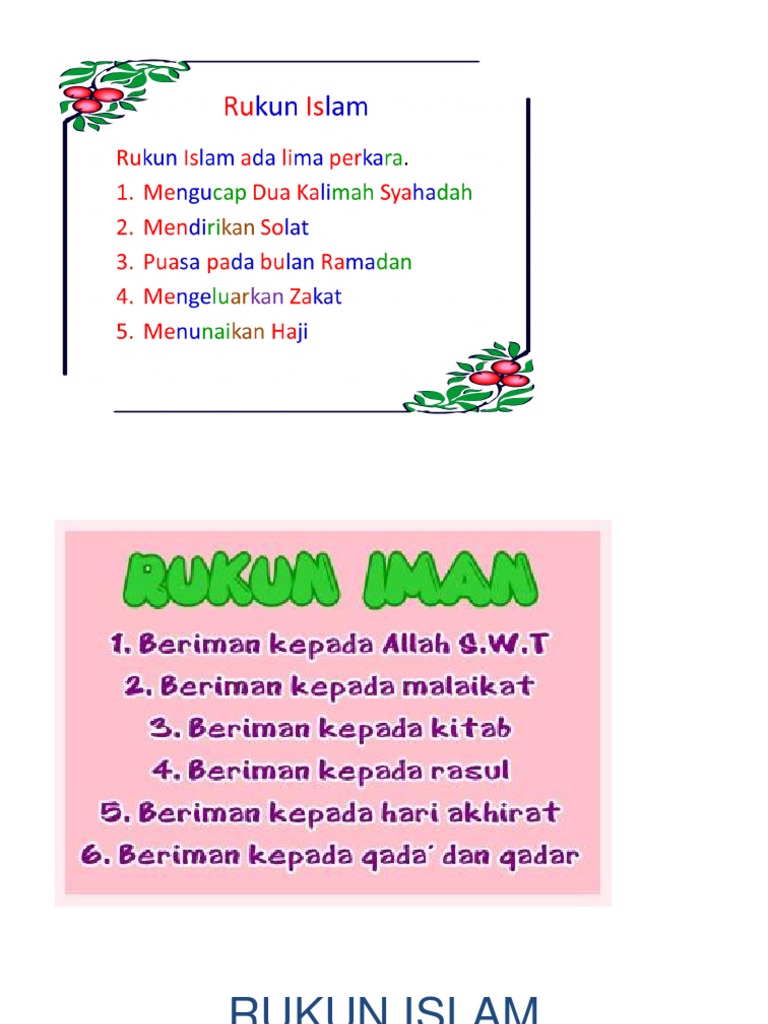 Rukun Islam Ani | PDF