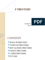 Types of Printers: - Drashtan Nanavati (08 EC 48)