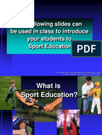introduction of sport education