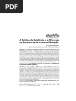 A Estética Da Existência e a Diferença No Encontro Da Arte Com a Educação