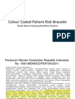 Colour Coded Patient Risk Bracelet