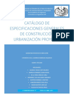 Catalogo de Especificaciones