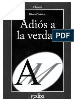 Vattimo, Gianni - Adios a La Verdad (2009)