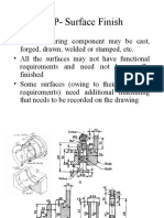 PDP- Understanding Surface Finish Requirements
