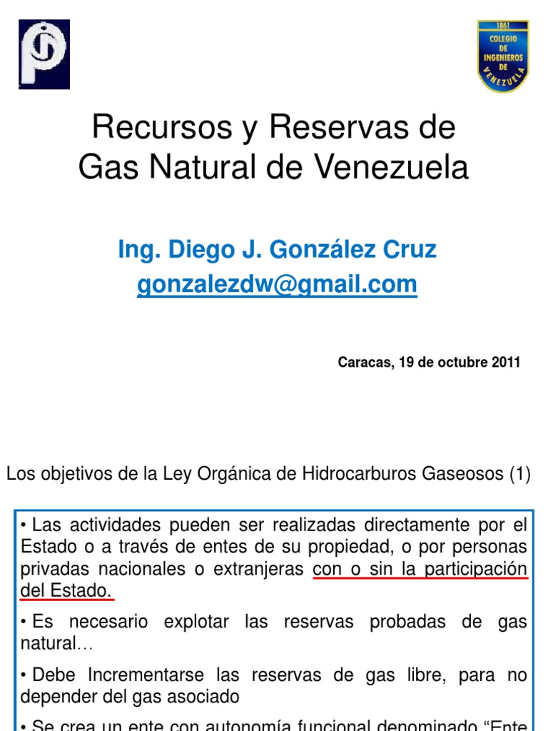 Reservas de Gas Natural en Venezuela | PDF | Petróleo | Gas natural