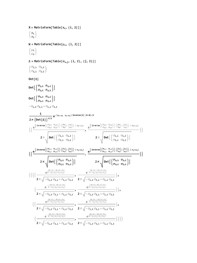 Multivariate Normal Density Analysis PDF | PDF