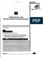 L-2 EMERGENCE AND DEVELOPMENT OF SOCIOLOGY - Emergence and Development of Sociology (569 KB) PDF