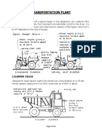 TRANSPORTATION PLANT EQUIPMENT