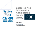 Enhanced Web Interfaces For Administering Invenio Digital Library