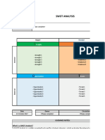 SWOT Analysis Template 