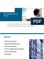 An Introduction To VPLS: Jeff Apcar, Distinguished Services Engineer APAC Technical Practices, Advanced Services