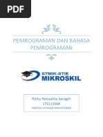 Download Makalah Pemrograman Dan Bahasa Pemrograman by Richy SN361281590 doc pdf