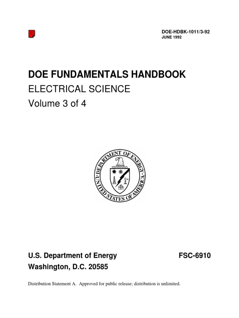 Doe Fundamentals Handbook Electrical Science Volume 3 of 4 PDF