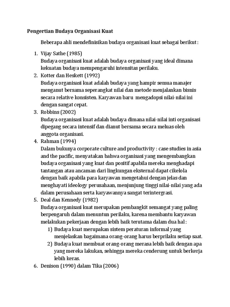 Budaya organisasi pdf