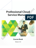 Professional Cloud Service Manager - Course Book - Sample