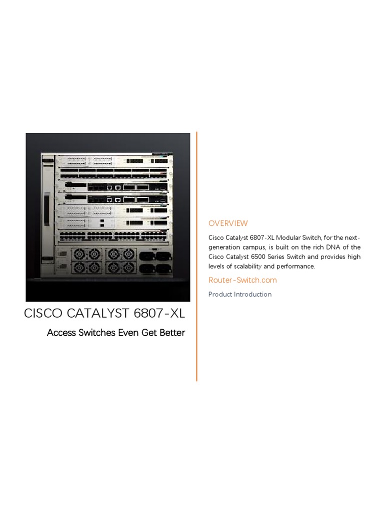 Cisco Catalyst 6807-XL: Access Switches Even Get Better