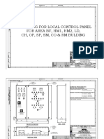 Ga Drawing For Local Control Panel For Area BF, Hm1, Hm2, LD, CH, Op, SP, SM, Co & RM Bulding